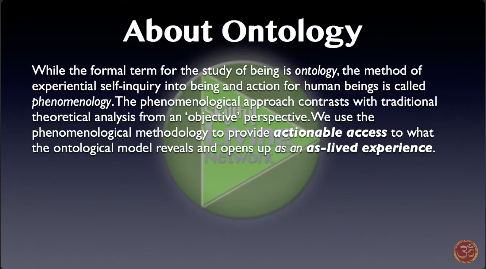 about ontology 3