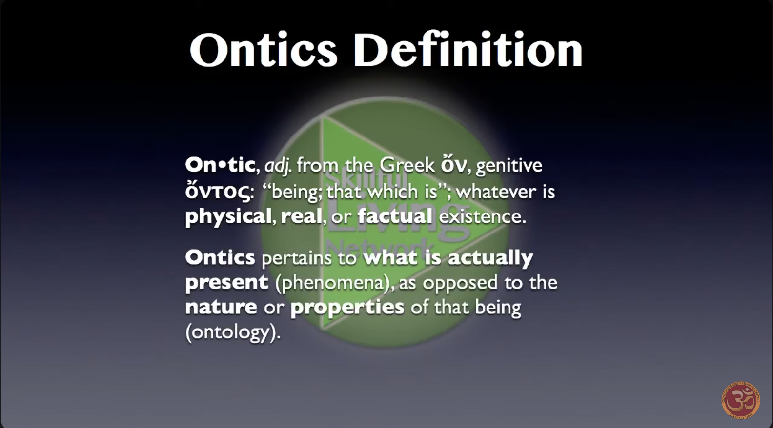ontics